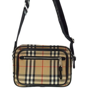 Burberry Check Leather Crossbody Bag Shoulder